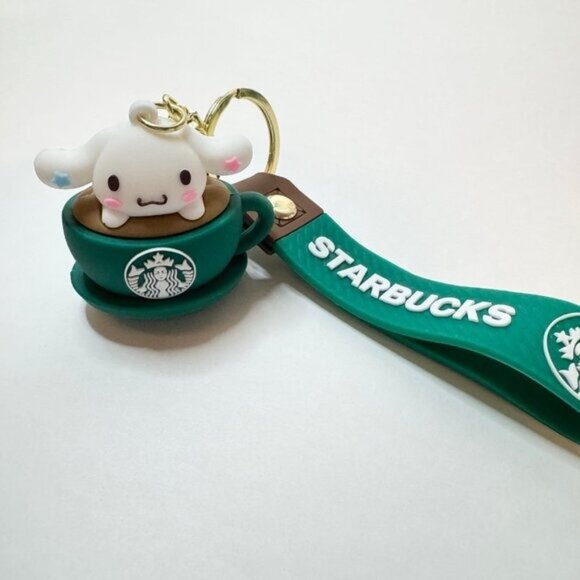 Cute cinnamaroll Cup Starbucks Keychain Green - Picture 3 of 5